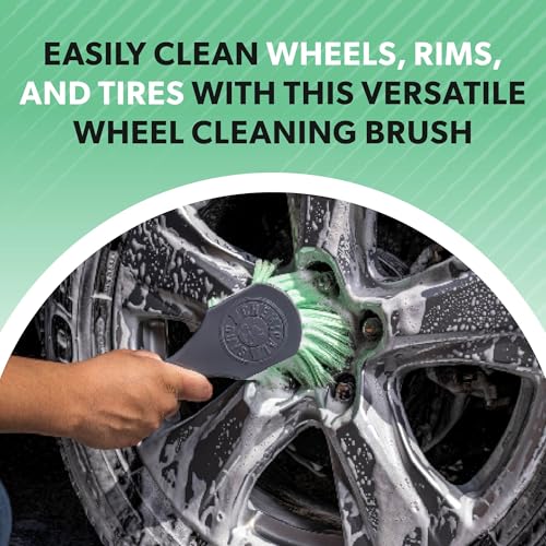 Wheelie Wheel & Exterior Brush for Rims & Tires, Soft, Green - view 2