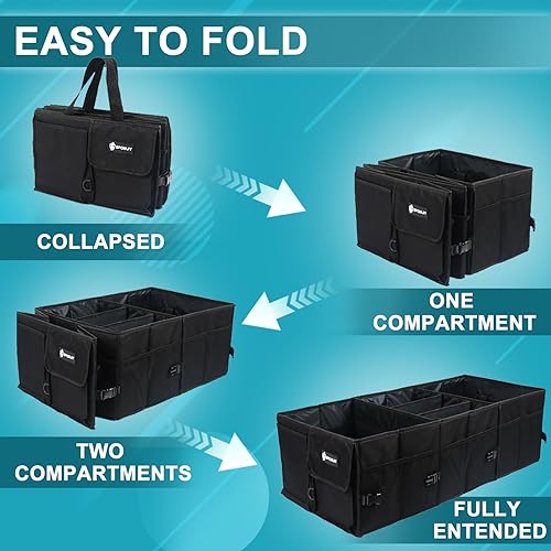 Large Trunk Organizer - 98L Collapsible Car Storage Organizer - view 4