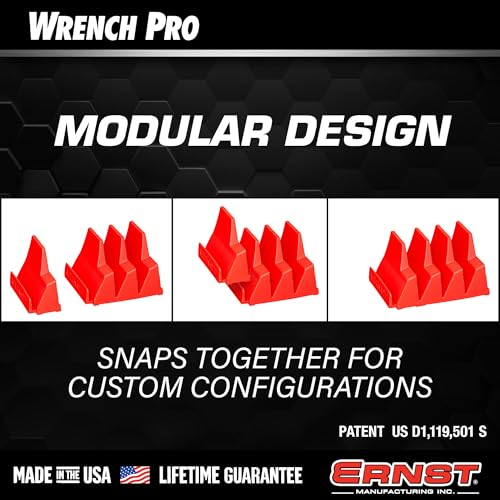 Wrench Pro - Modular Wrench Organizer for 40 Tools with Magnetic Base (Blue) Patented - Made in the USA - view 5