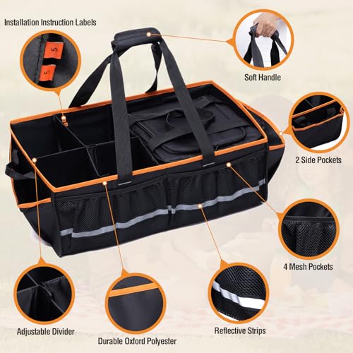 Car Front Trunk Organizer with Cooler Bag for Tesla Model Y Model 3 - view 4