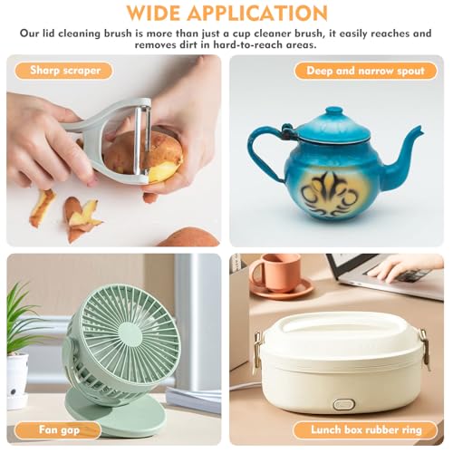 3 in 1 Cup Lid Cleaning Brush, Portable Cup Cleaner Brush, 2024 New Water Bottle Cleaner Brush, 3 in 1 Multifunctional Cleaning Brush for Home Kitchen Cleaning Tools（3PCS） - view 4