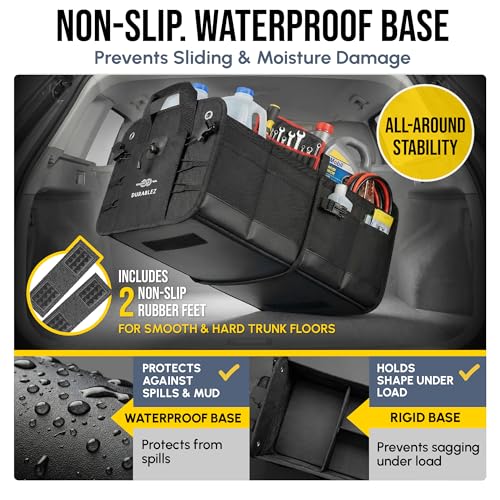 Extra Large Car Trunk Organizer System, Modular & Collapsible, Black - view 6