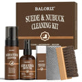 Suede Cleaning Kit, 5-Piece Nubuck Care Kit with Cleaner, Protector, Brush, Eraser for Shoe, Boot, Uggs, Handbag Suede Goods