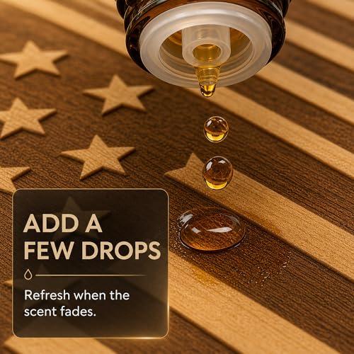 Car Air Freshener - Reusable Wood Diffuser - Hanging Odor Eliminator - North Carolina Patriot - Beach Bum Scent - view 3