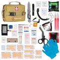 119 Pcs Comprehensive Premium Survival First Aid Kit - Medical Emergency Kit for Travel Camping Gear, Home Essentials & Outdoor Emergencies - HSA & FSA Eligible Survival Kit