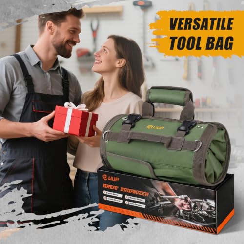 Tool Bag Roll Up, Heavy Duty Portable Soft Tool Storage Gifts for Men - view 4
