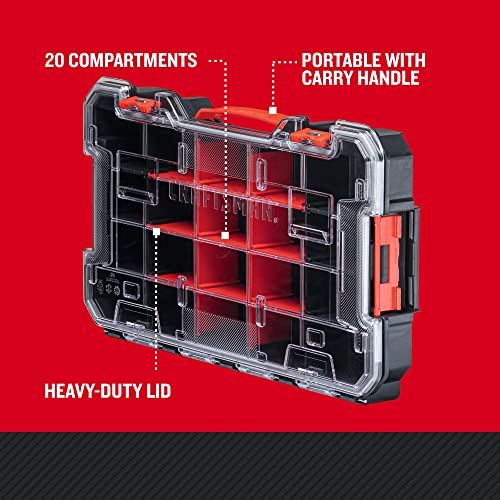 VERSASTACK Storage Organizer, Small Parts Organizer, 20-Compartments, Lid Includes Secure Latch (CMST17828) - view 2