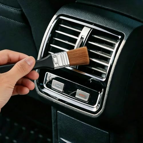 Soft Car Interior Detailing Kit,Car Duster Brush, Easy to Clean Interior Brush, Exterior Cleaning Tool, Auto Detailing Brushes for Dashboard, Air Vents, Seat Crevices, Skylight, Wheels & Tires - view 3