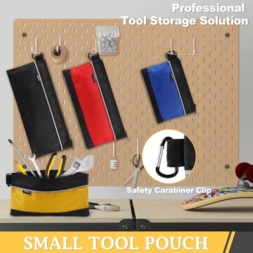 4 Pack Tool Pouch, Small Tool Bag with Zipper, 1680D Oxford Tool Pouches - view 6
