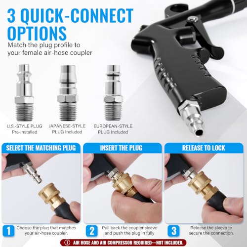 Car Cleaning Gun, Air Nozzle Blower Gun for Car Interior Detailing - view 7