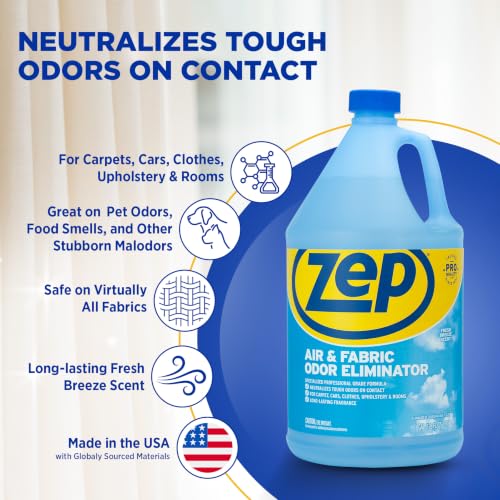 Air Freshener and Fabric Odor Eliminator - Fresh-Breeze Scent - 1 Gallon (Case of 4) ZUAIR128 - Long-lasting Fragrance that Neutralizes Tough Odors on Contact - view 4