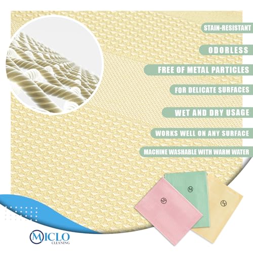 Microfibre Premium Cleaning Cloth Set of 3 - Magic Cloth | All Purpose, Absorbent Washcloth | Microfiber for Window, Kitchen, Bathroom | Lint-Free, Scratch-Free Glass CLoth | 16'' x 24'' | Soft Series - view 3