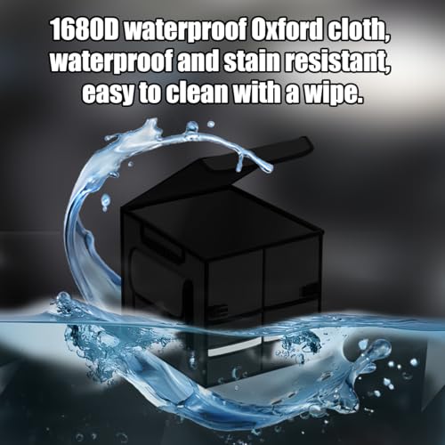 Car Trunk Organizer with Lid Collapsible Oxford Cloth Black - view 3
