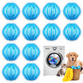 Pet Hair Remover for Laundry - 12 PCS Reusable Cat & Dog Laundry Hair Catcher for Washing Machine and Dryer, Laundry Lint Remover for Clothes, Bedding, Towels & Pet Blankets