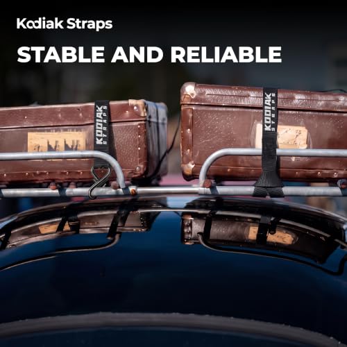 Soft Loop Tie Down Straps - 1 x 12 inches- 4,500 lb Load Capacity - Black 6 Pack - Loops for Securing ATV, UTV, Motorcycles, Scooters, Dirt Bikes, Lawn & Garden Equipment - view 7