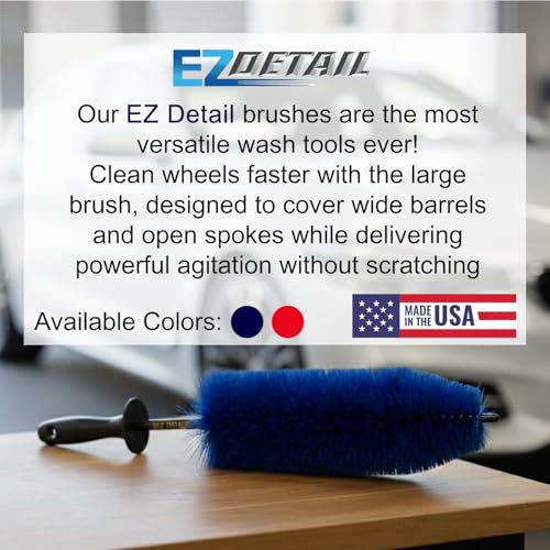 Big Wheel Brush – 18-Inch Flexible Nylon Rim & Barrel Cleaner for Cars, Trucks, Motorcycles – Hard-to-Reach Areas, Non-Scratch Auto Detailing Tool - view 2