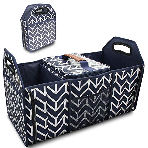 Trunk Organizer, Foldable Car Storage Bag Insulation Cooler Bag