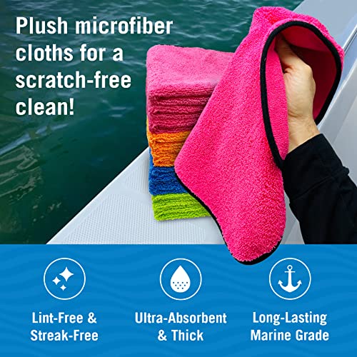 12 Pack Microfiber Cloth Kit, Lint-Free Cleaning Towels for Cars, Boats - view 2