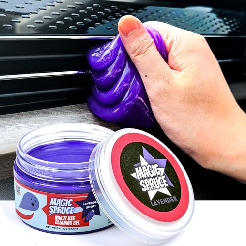 MAGIC SPRUCE Car Detailing Kit Gel for Car Interior Dashboard Cleaner Products, Non-Water Dust Remover Scented Freshner, Upholstery Cleaning Putty, Laptop Computer Cleaning Accessories Car Slime