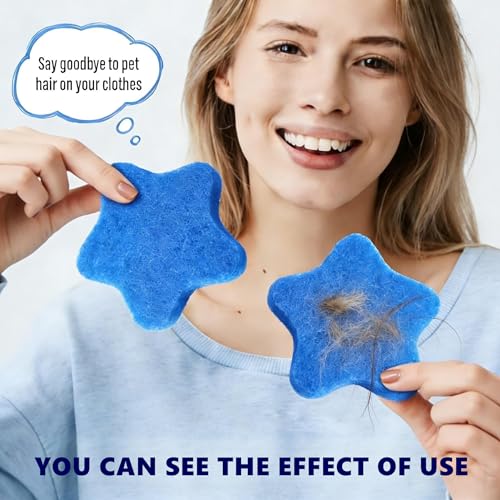 6 PCS Pet Hair Remover for Laundry – Effectively Removes Fur, Lint & Dander – Reusable, Eco-Friendly Laundry Pet Hair Catcher – Gentle on Clothes, Protects Machine, Easy to Use & Clean (Blue) - view 5