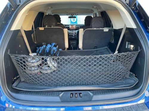 Rear Trunk Organizer Cargo Net for Ford Explorer 2020–2026 – Envelope Cargo Net for SUV – Premium Mesh Car Trunk Organizer Vehicle Carrier Storage – Compatible with Explorer - view 4
