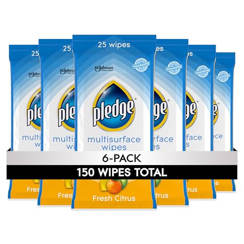 PH Balanced Multi Surface Cleaning Wipes, Fresh Citrus, 25 ct, 6 pk