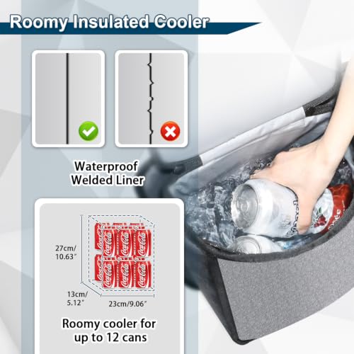 Trunk Organizer, Backseat Hanging with Cooler for Medium & Large SUV, RV - view 5