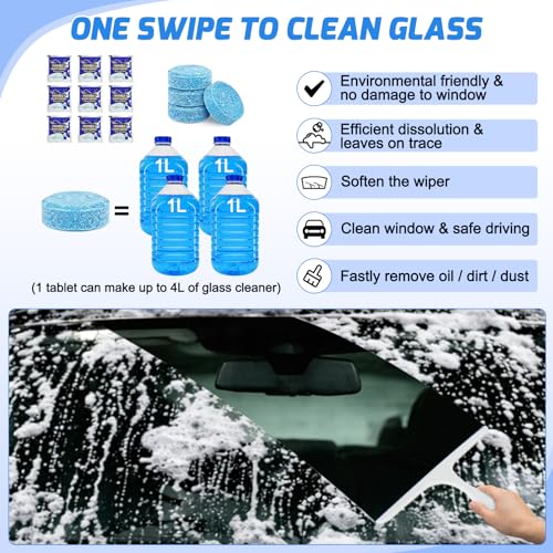 52PCS Car Detailing Kit for Interior Exterior Car Care, Blue - view 5