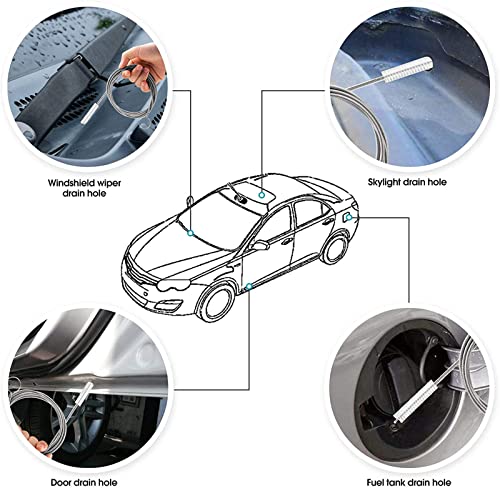Long Wire Brush sunroof Drain Cleaning Tool for car and Fridge 60-inch X 2/5 inch - view 3