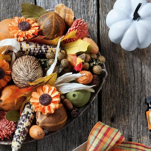 Reed Diffuser Set - Pumpkin Spice Notes of Maple, Pumpkin, Cinnamon, Clove, Nutmeg, Cherry, Balsam Aromatherapy Scented Air Freshener Deodorizer Oil Fragrance Living Room Home Decor Gifts - view 3