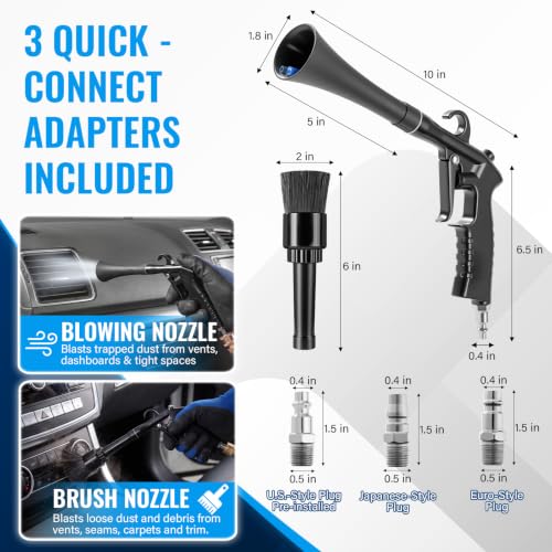 Car Cleaning Gun, Air Nozzle Blower Gun for Car Interior Detailing - view 2