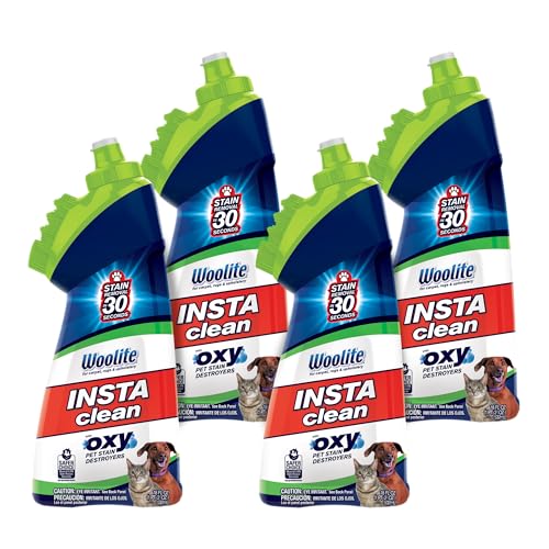 InstaClean Oxy Pet Spot and Stain Remover with Brush Head, 4 pack, 17409