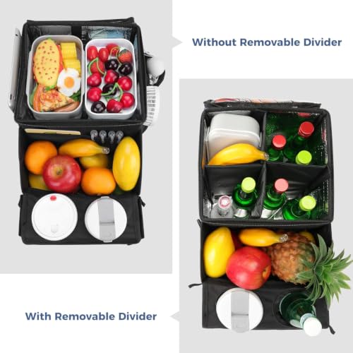 Car Front Seat Organizer, Backseat Car Organizer, Black - view 6