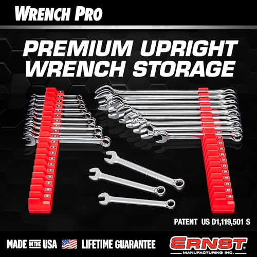 Wrench Pro - Modular Wrench Organizer for 40 Tools with Magnetic Base (Blue) Patented - Made in the USA - view 4