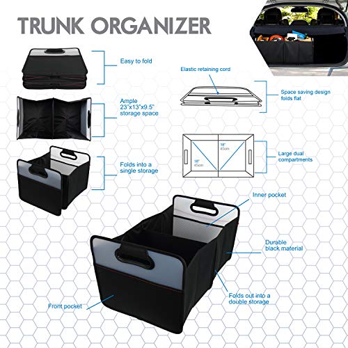 Automotive CG-38E Collapsible Trunk Organizer, Black - view 4