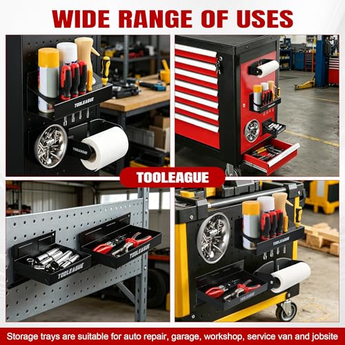 5Pcs Magnetic Toolbox Shelf, Tray and Holder Set - view 5
