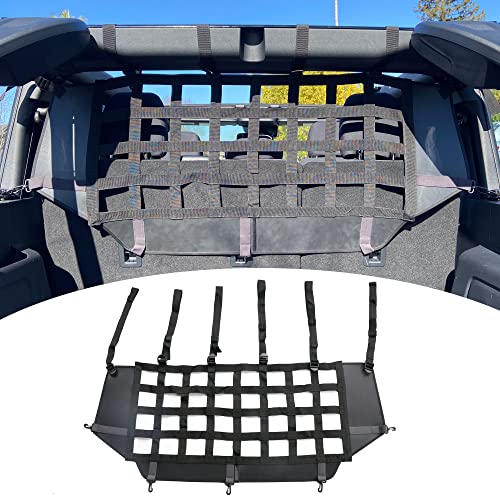 For Ford Bronco Pet Dog Safety Barrier Divider Trunk Cargo Isolation Mesh Net for Ford Bronco 4 Door 2021 2022 2023 2024 2025 Driving Safely with Pet for Small Medium Large Pets