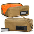 Utility Pouch Ammo Storage Organizer Range Gear Accessories w/ 4 Writable ID Patches, Opens As a Tray, Semi-Hard Shell, 2-Pack