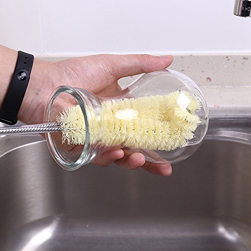 Long Bottle Brush Cleaner -16" Bottle Cleaning Brush Flexional Water Bottle Cleaner Washer Tool for Water Bottles,Cup,Tumblers or Wine Stemware - view 6