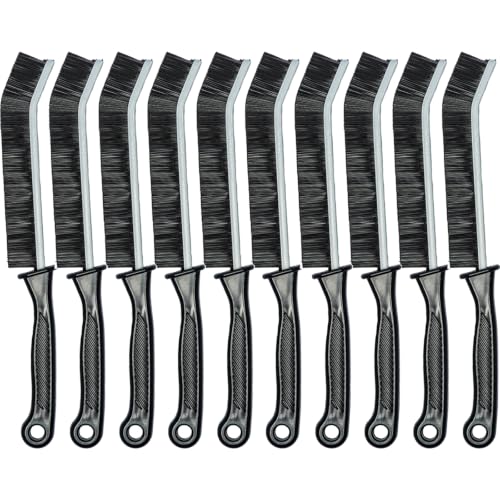 Crevice Cleaning Brush Set, Hard Bristle Grout Brush, 10-Pack