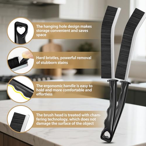 15Pcs Hard Bristle Crevice Cleaning Set,Grout Cleaner Brush,Deep Cleaning of Kitchens and Bathrooms' inaccessible Corners and Recesses - view 6