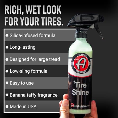 Tire Shine Gallon - Spray Tire Dressing W/ SiO2 for Non Greasy Car Detailing |Use W/Tire Applicator After Tire Cleaner & Wheel Cleaner,Gives A Ceramic Coating Wax - view 2