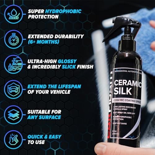 Ultimate Clean & Protect Kit – 11-Piece Complete Car Detailing Bundle – Tire Shine, Ceramic Silk, Scratch & Swirl Remover, Plastic & Trim Restorer, Rim Reactor, Iron Remover - view 4