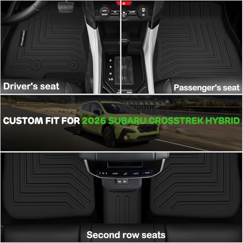 Floor Mats & Trunk Mat & Backrest Mats for 2026 Subaru Crosstrek Hybrid - view 2