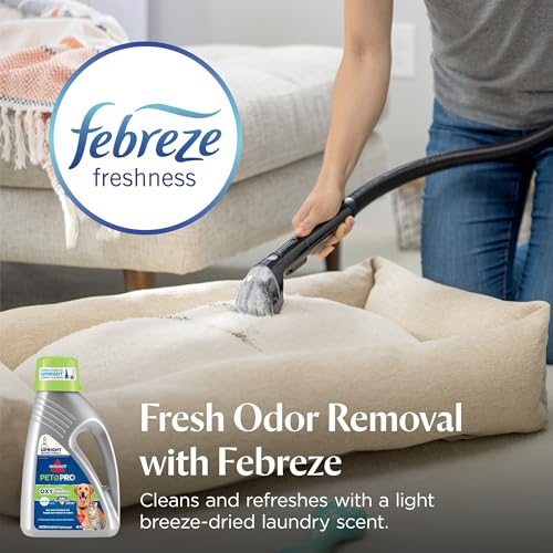 PET PRO OXY Urine Eliminator with Febreze Carpet Deep Clean Solution, with StainProtect Technology, for use in leading upright carpet cleaners, 48oz, Our best formula for pet messes & odors - view 4
