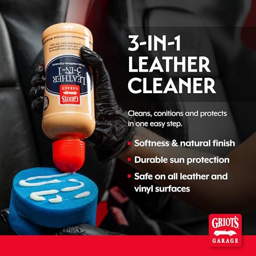 Leather 3-in-1, Leather Cleaner and Conditioner for Car Leather Seat Upholstery, Sofa, Jacket, Shoes, and More, Cleans, Conditions, and Protects, 16 Oz, 11019 - view 2