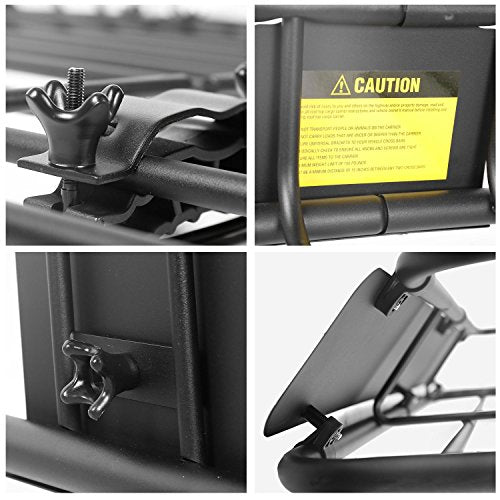 Roof Rack Cargo Basket 64"x39"x4" for SUV Truck Van Car - view 4