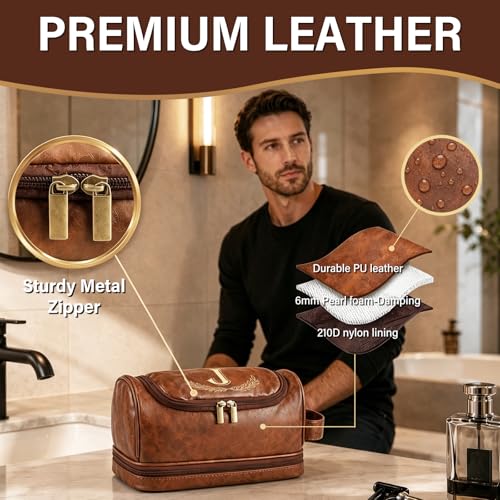 Personalized Toiletry Bag for Men, Initial Toiletry Travel Bag, Gifts Men - view 5