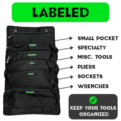 Tool Bag Roll - Heavy Duty Canvas Organizer for Tools - view 3