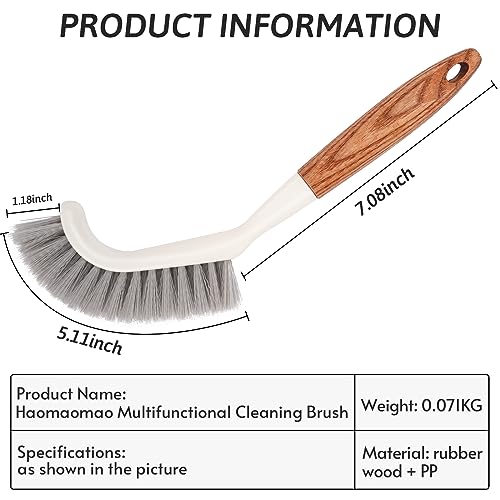 Crevice Cleaning Brush, Hard Bristle Grout Brush Gap Cleaner Tool for Tight Groove Spaces, Kitchen, Bathroom, Sliding Shower Door, Faucets Corners, Tiles, Sink and Windows Track - view 6